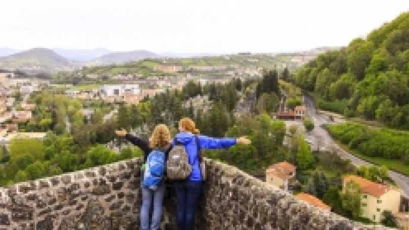 Participants in the French Language Study Abroad (LSA) on a fieldtrip outside Lyon, France