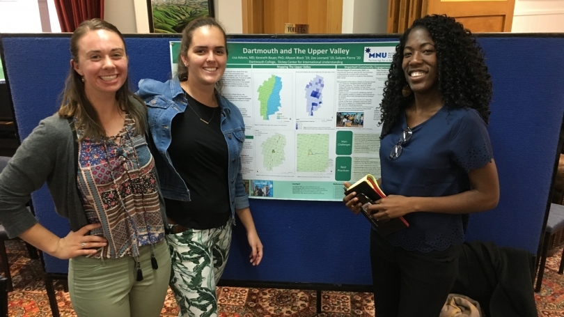 Students at poster session